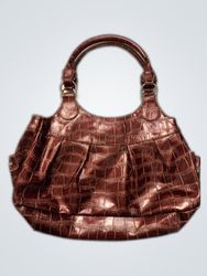 Brown Crocodile Handbag