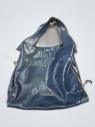 Michael Kors Blue Leather Tote Bag