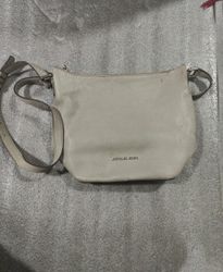 Michael Kors White Leather Shoulder Bag