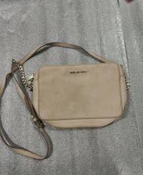 Michael Kors Beige Crossbody Bag