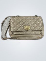 DKNY Quilted Gray Shoulder Bag