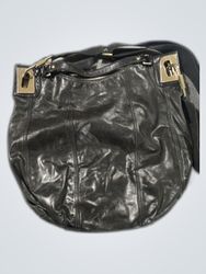 Dolce & Gabbana Black Leather Hobo Bag