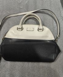 Kate Spade Black and White Leather Handbag