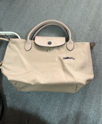 Beige Leather Handbag