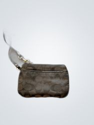Coach Signature Small Wristlet Pouch