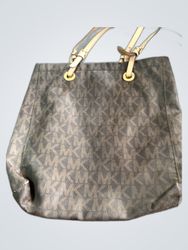 Michael Kors Brown Logo Tote Bag