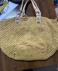 Michael Kors Straw Tote Bag