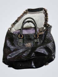 Coach Black Leather Small Handbag