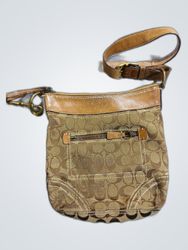 Coach Brown Monogram Shoulder Bag