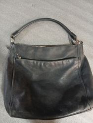 Black Leather Hobo Bag