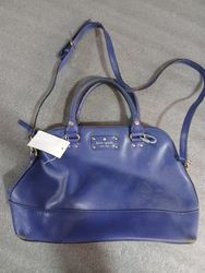 Kate Spade New York Blue Leather Satchel Handbag