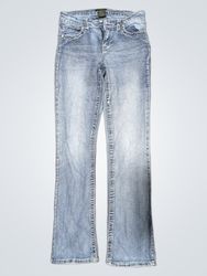 SUKO JEANS Women's Blue Denim Jeans with Embroider..