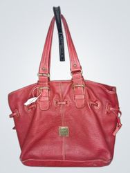 Dooney & Bourke Red Leather Tote Bag