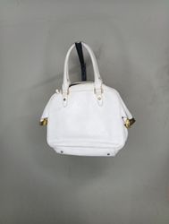 Ralph Lauren White Leather Satchel Bag