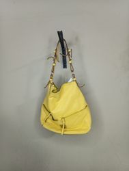 Dooney & Bourke Yellow Leather Hobo Bag