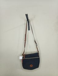 Dooney & Bourke Black Leather Trimmed Crossbody Ba..