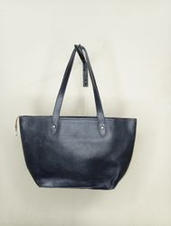 Black Leather Tote Bag