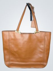 Ralph Lauren Brown Leather Tote Bag