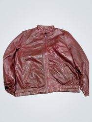 Maroon Leather Jacket