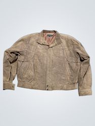 Peter England Suede Bomber Jacket