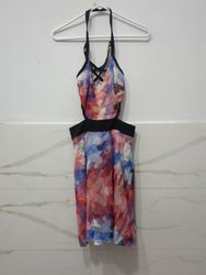 Bebe Halter Cut-Out Dress