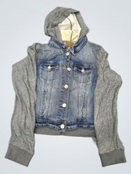American Eagle Denim Hoodie Jacket