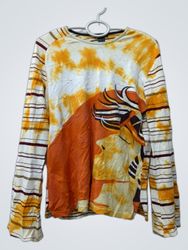 Custo Barcelona Long Sleeve Tie-Dye Graphic T-Shir..