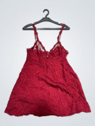 Victoria's Secret Red Lace Chemise