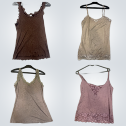 Lace Trim Camisoles 5 Pack