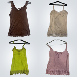 Y2K Lace Trim Camisoles