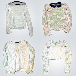 Y2K Lace Blouses Bundle