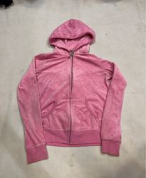 ピンクベルベットフーディ