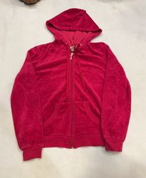 Sudadera con cremallera de terciopelo rosa de Juic..
