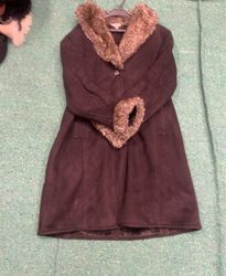 Brown Fur-Trimmed Coat