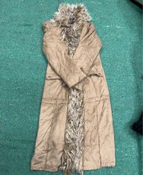 Atmosphere Tan Fur-Lined Coat