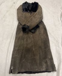 Brown Fur-Trimmed Coat