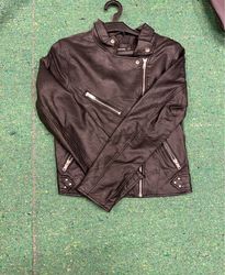 here + there Leather Jacket