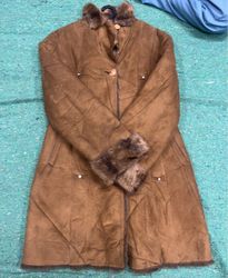 Brown Fur-Lined Coat