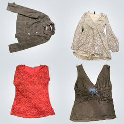 Amisu Y2K Sheer Blouses