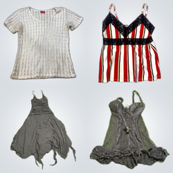 Y2K Lace Trim Camisoles