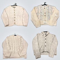 Cream Knitwear Sweater Bundle