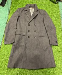Gray Double-Breasted Coat