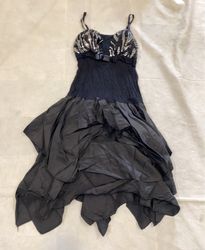Black Ruffled Dress