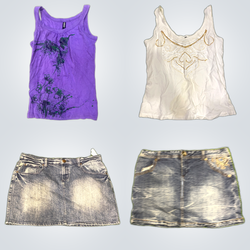 Colours of the World Y2K Graphic Tanks