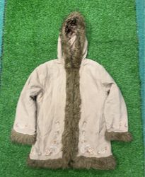 Here's & There Hooded Fur Trim Jacket