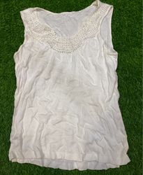 White Crochet Top