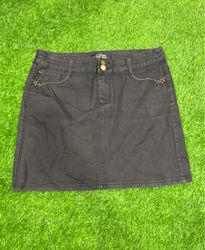 Cache Cache Black Denim Skirt
