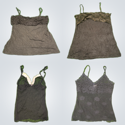 Y2K Lace Trim Camisoles