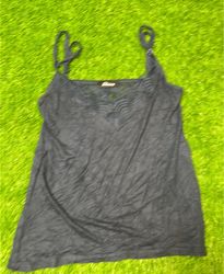 Etam Graue Spitzenbesatz-Camisole