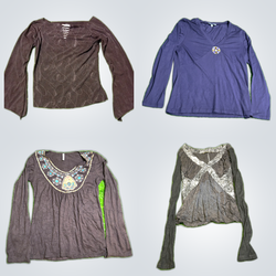 Y2K Printed Blouses Bundle